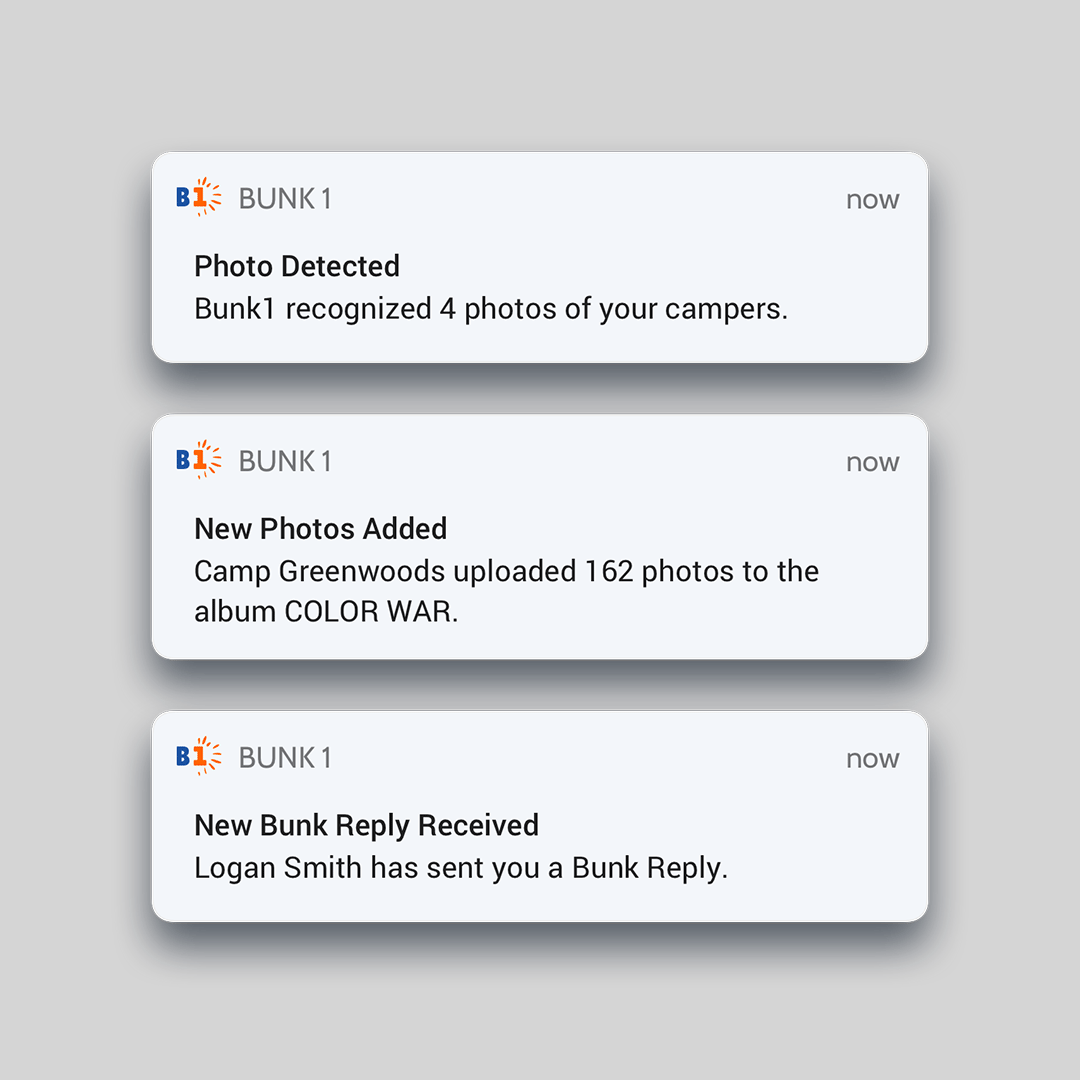 A screenshot illustrating notifications that can be sent out with CIRCUITREE’s summer camp software